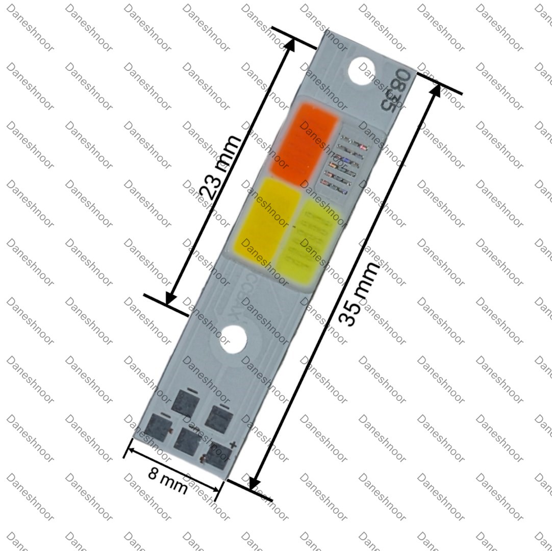 چیپ هدلایت سی او بی اچ سه چهار رنگ 60 وات | COB H3 four color