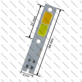 چیپ هدلایت سی او بی اچ چهار دو رنگ 30 وات * COB H4 - color headlight chip 30W
