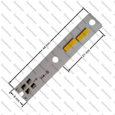 چیپ هدلایت سی اس پی اچ چهار رنگ نور زرد 30 وات * H4 30W 4-Color LED Headlight Bulb Chip with CSP Technology (Yellow Light)