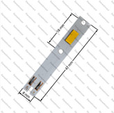 چیپ هدلایت سی اس پی رنگ زرد اچ هفت 30 وات * CSP headlight chip, yellow color, H7
