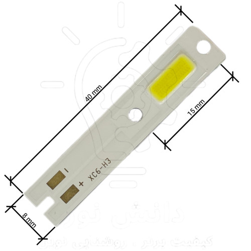 چیپ هدلایت سی او بی اچ سه 18 وات * H3 COB headlight chip 18W