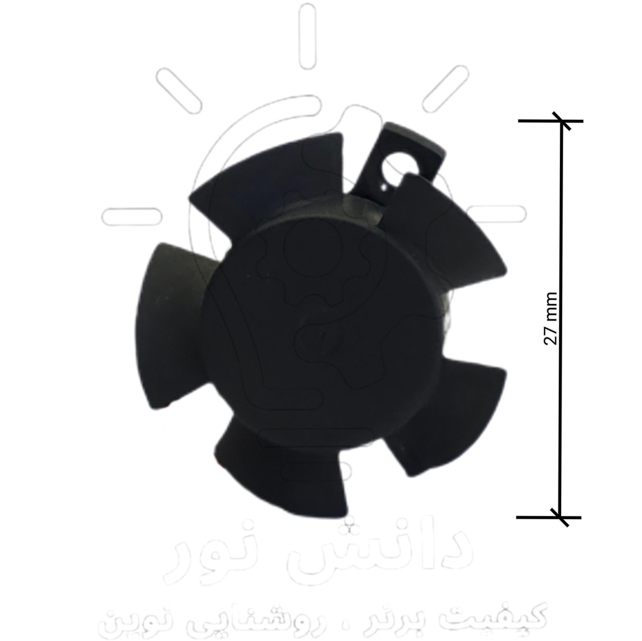 فن سه پیچ کوچک هدلایت * Small three-screw headlight fan