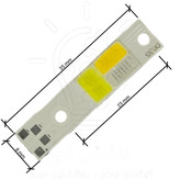 چیپ هدلایت سی او بی اچ سه سه رنگ 27 وات * COB H3 headlight chip, three colors 3C 27 W