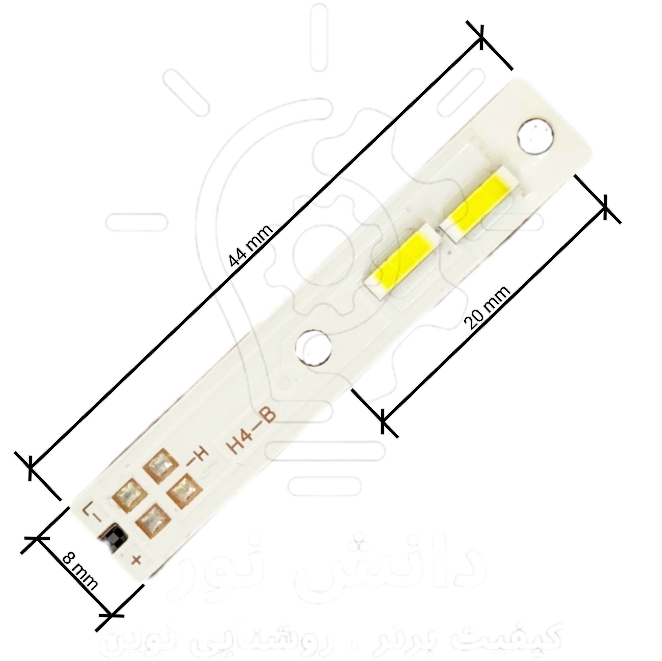 چیپ هدلایت سی اس پی اچ چهار 30 وات * CSP H4 headlight chip 30W