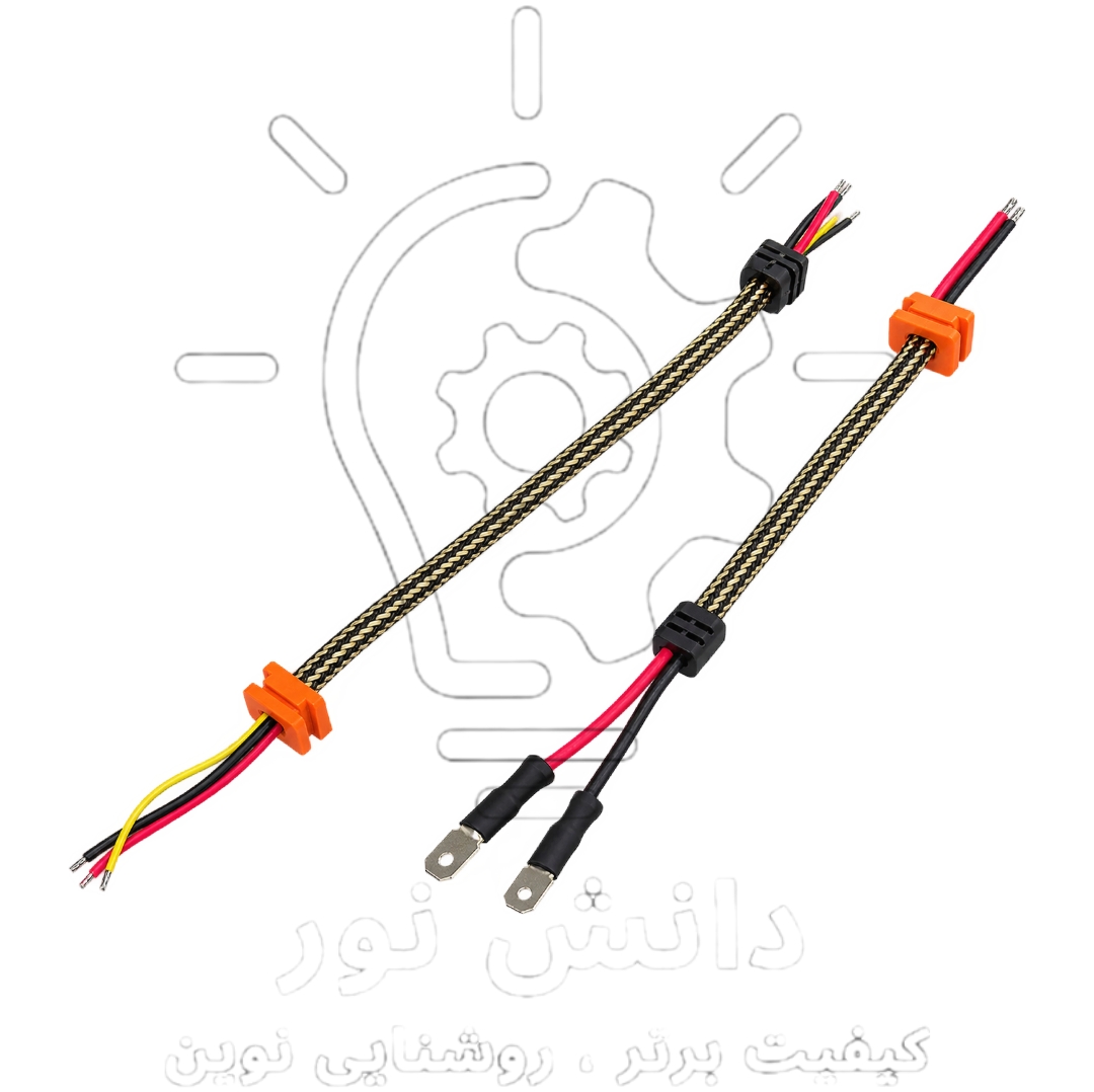 کابل هدلایت اچ یک و اچ سه کامل * Complete wiring harness for H1 and H3 headlights